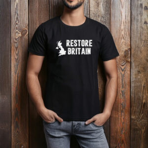 Restore Britain Vintage Distressed Logo Shirt