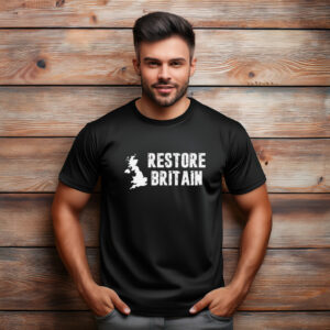 Restore Britain Vintage Distressed Logo Shirt