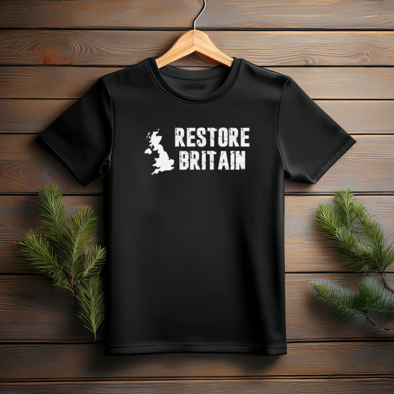 Restore Britain Vintage Distressed Logo Shirt