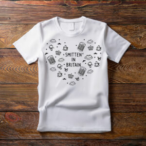 Smitten in Britain T-Shirt | UK-Inspired Romantic Graphic Tee