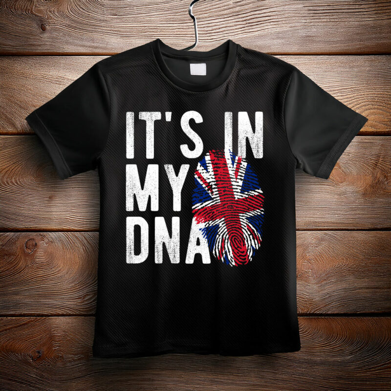 Union Jack DNA T-Shirt British Pride 100% Cotton Unisex Tee