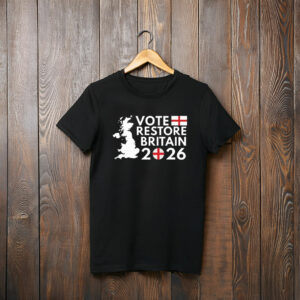 Vote Restore Britain England 2026 Englandsh Elections T-Shirt