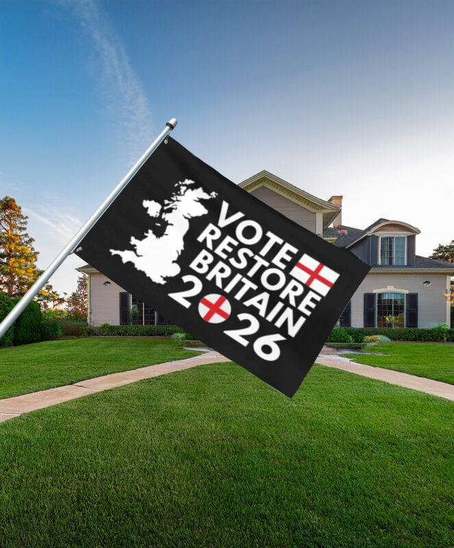 Vote Restore Britain England 2026 Flag
