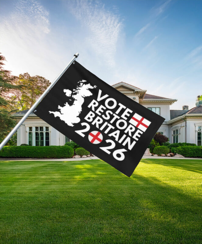 Vote Restore Britain England 2026 Flag