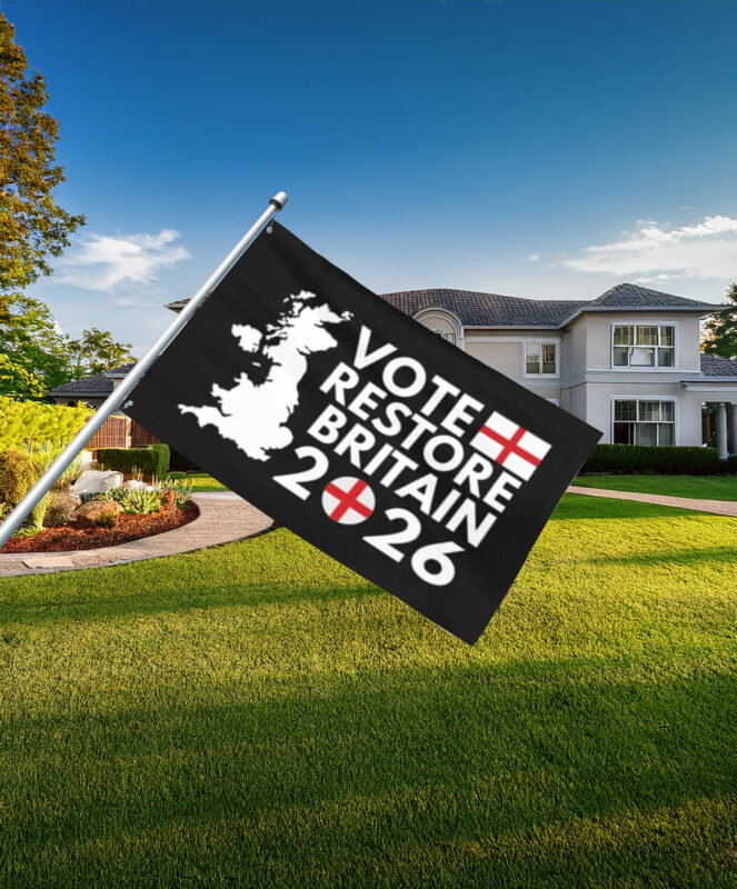 Vote Restore Britain England 2026 Flag