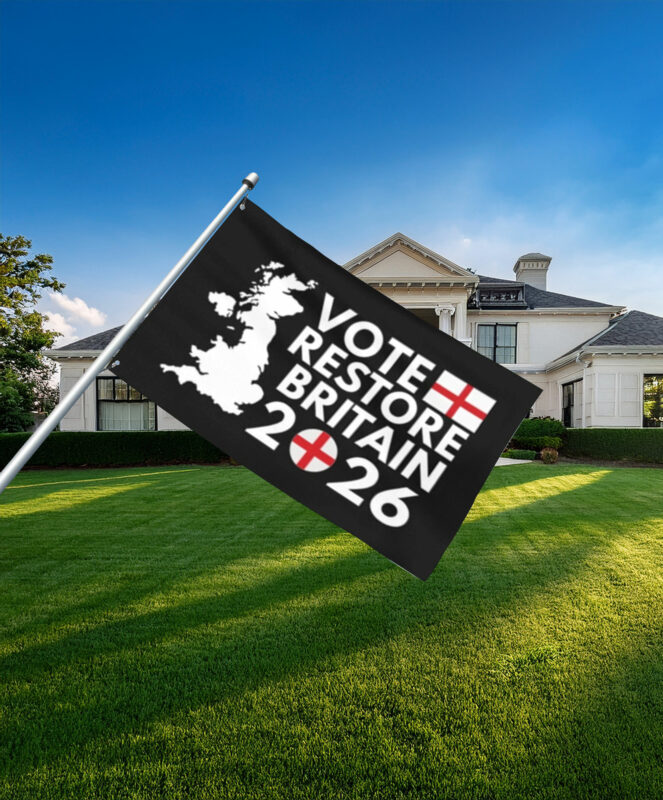 Vote Restore Britain England 2026 Flag